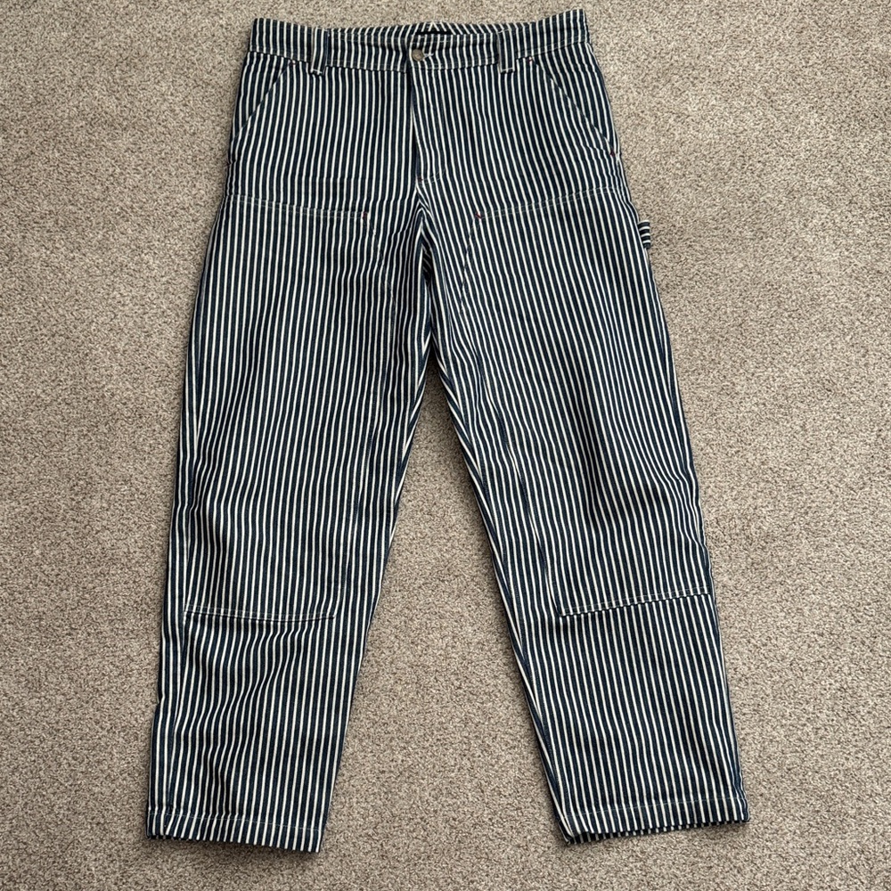 A.P.C. Heavy Cotton Twill Hickory Striped Carpenter Pants